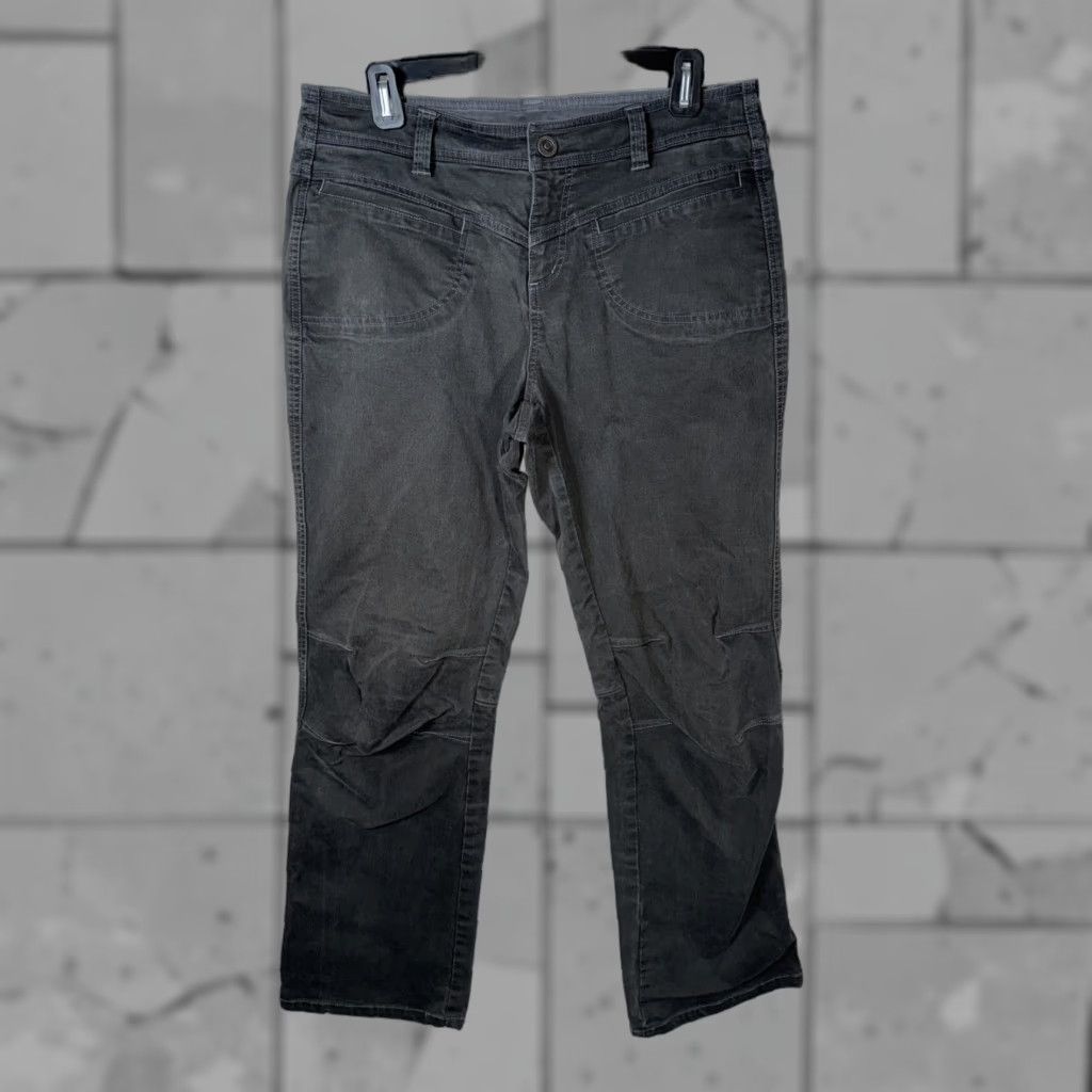 Vintage KUHL Pants Women 10 R Gray Canvas Cotton Blend Hiking Outdoor Straight 32” Inseam Womens Tall Regular Size 32" / US 10 / IT 46 - 1 Thumbnail