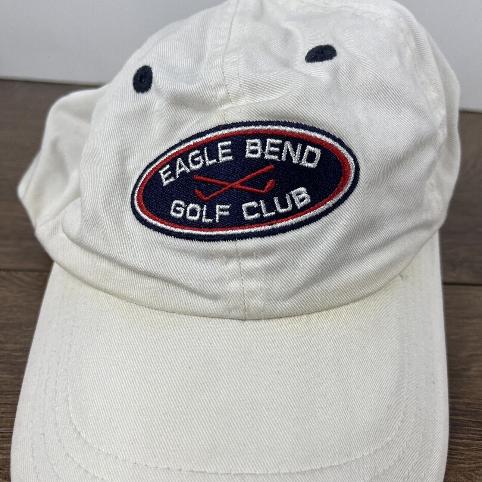 Other Eagle Bend Golf Club Hat Eagle Bend White Hat Adjustable Adu Size ONE SIZE - 6 Thumbnail