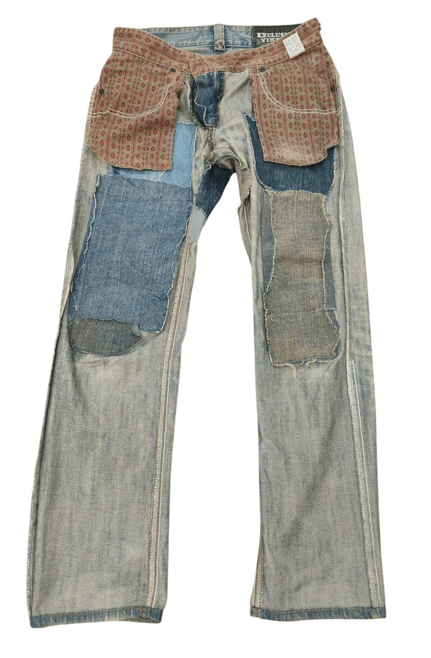 Vintage Vintage Edwin Ripped Distressed Denim Size US 30 / EU 46 - 4 Thumbnail