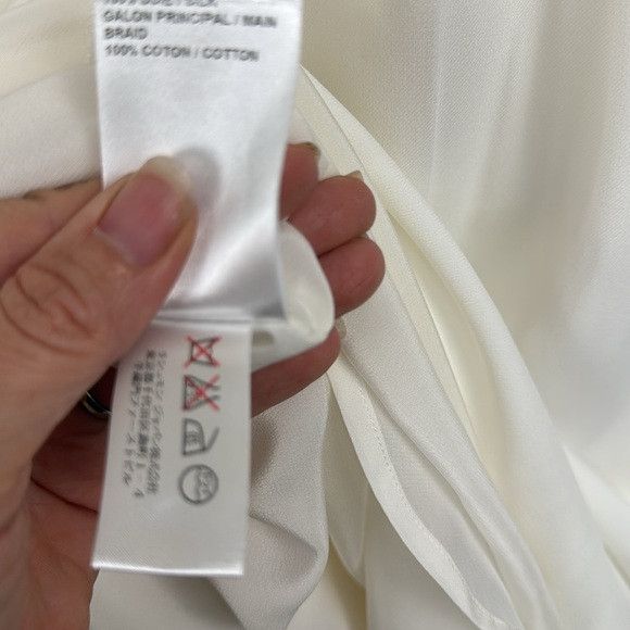 Chloe NEW CHLOE silk long sleeve white dress with ruffle neck Size M / US 6-8 / IT 42-44 - 9 Thumbnail