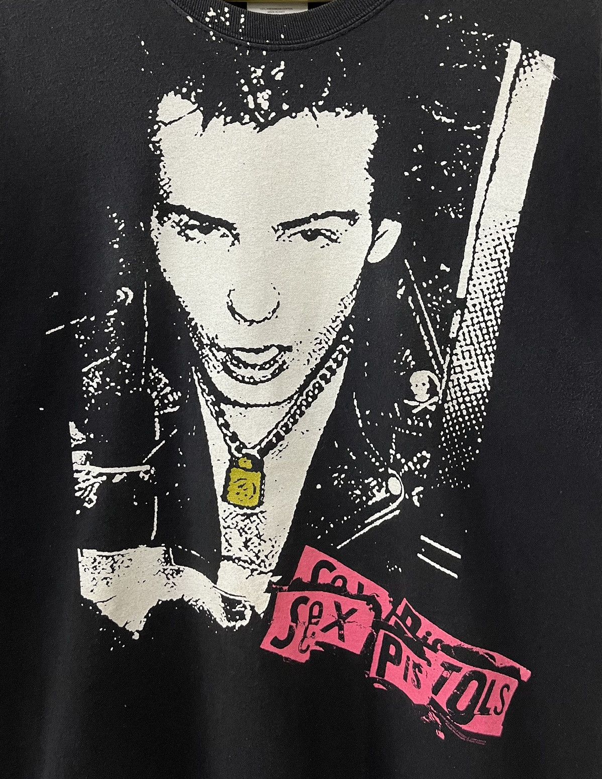 VINTAGE 00s SEX PISTOLS SID VICIOUS PUNK BAND TSHIRT