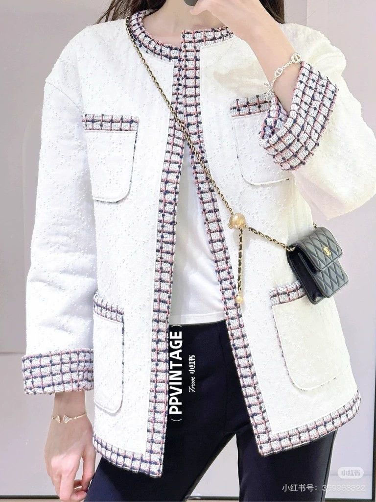 Chanel Chanel Spring and summer preview white tannin jacket 2504-N Size S / US 4 / IT 40 - 7 Thumbnail
