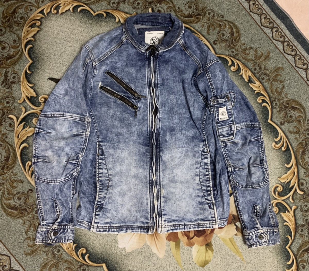 Japanese Brand Vintage Even River Denim Works Wear Jacket Zipper Size US M / EU 48-50 / 2 - 11 Thumbnail
