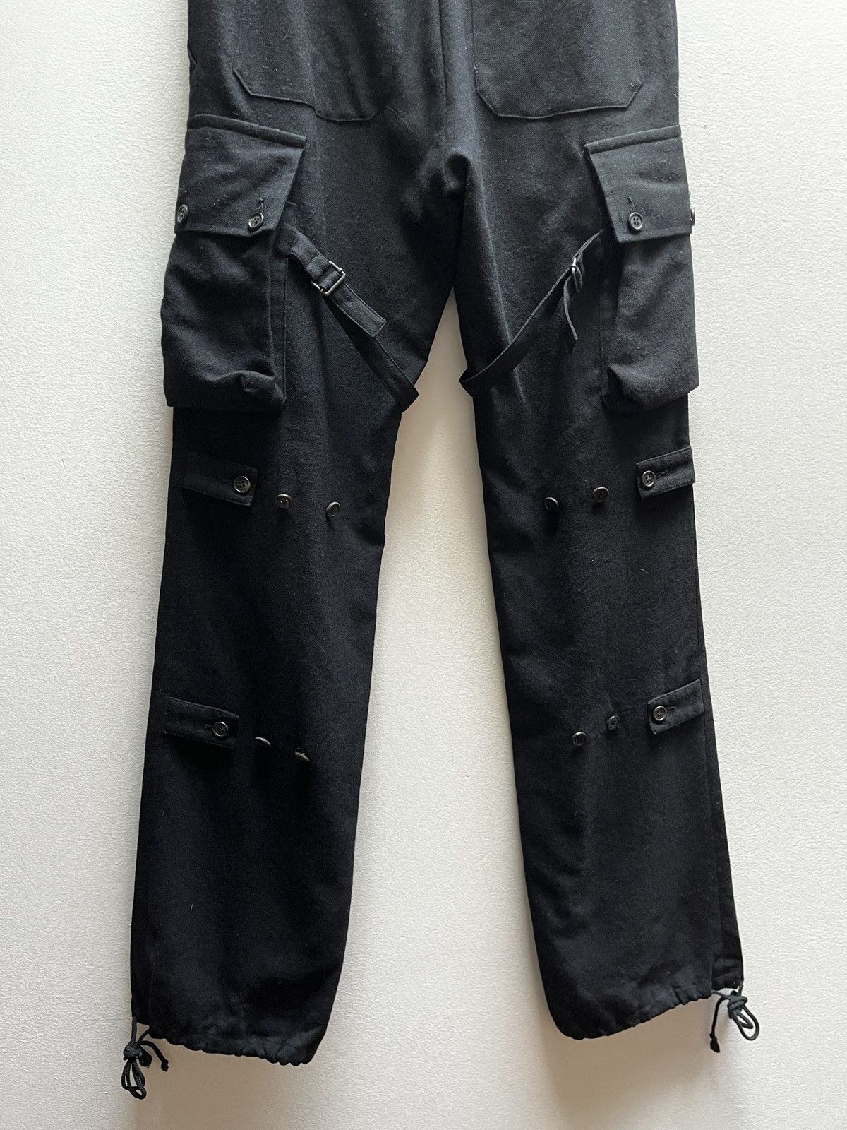 Ann Demeulemeester Ann Demeulemeester FW02 Bondage Cargo Wool Pants Size US 30 / EU 46 - 6 Thumbnail