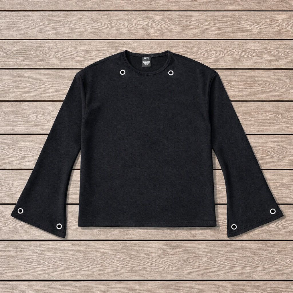 Other Yarik Black Studded Sweatshirt Size US M / EU 48-50 / 2 - 1 Thumbnail