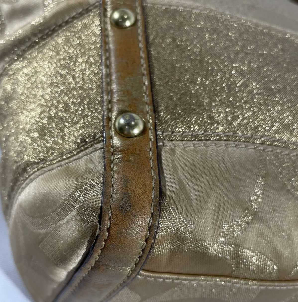 Coach Vintage Satin Monogram Handbag Size ONE SIZE - 17 Thumbnail