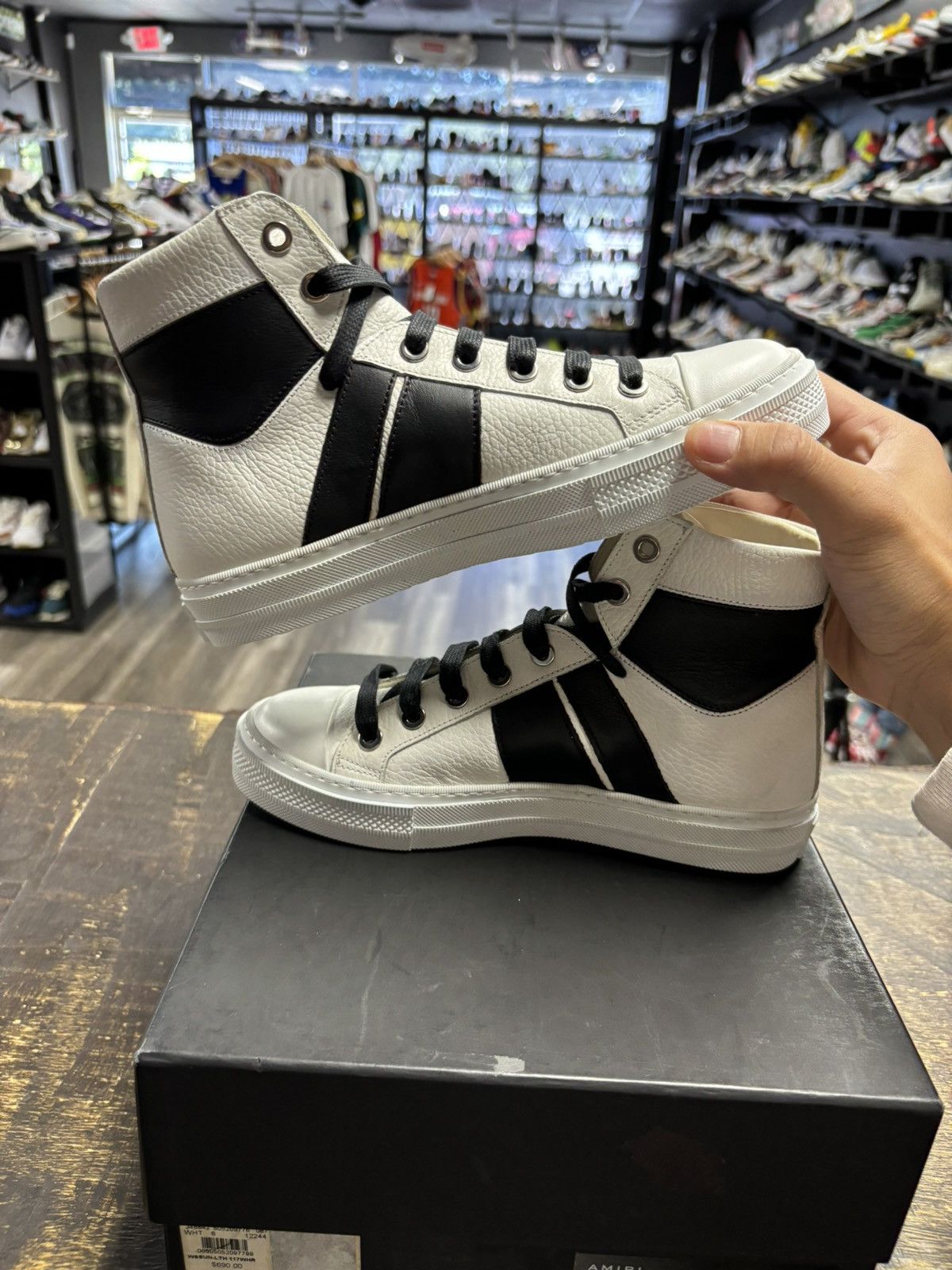 Amiri SIZE 4 AMIRI sunset sneakers white high top Size US 5 / IT 35 - 4 Thumbnail