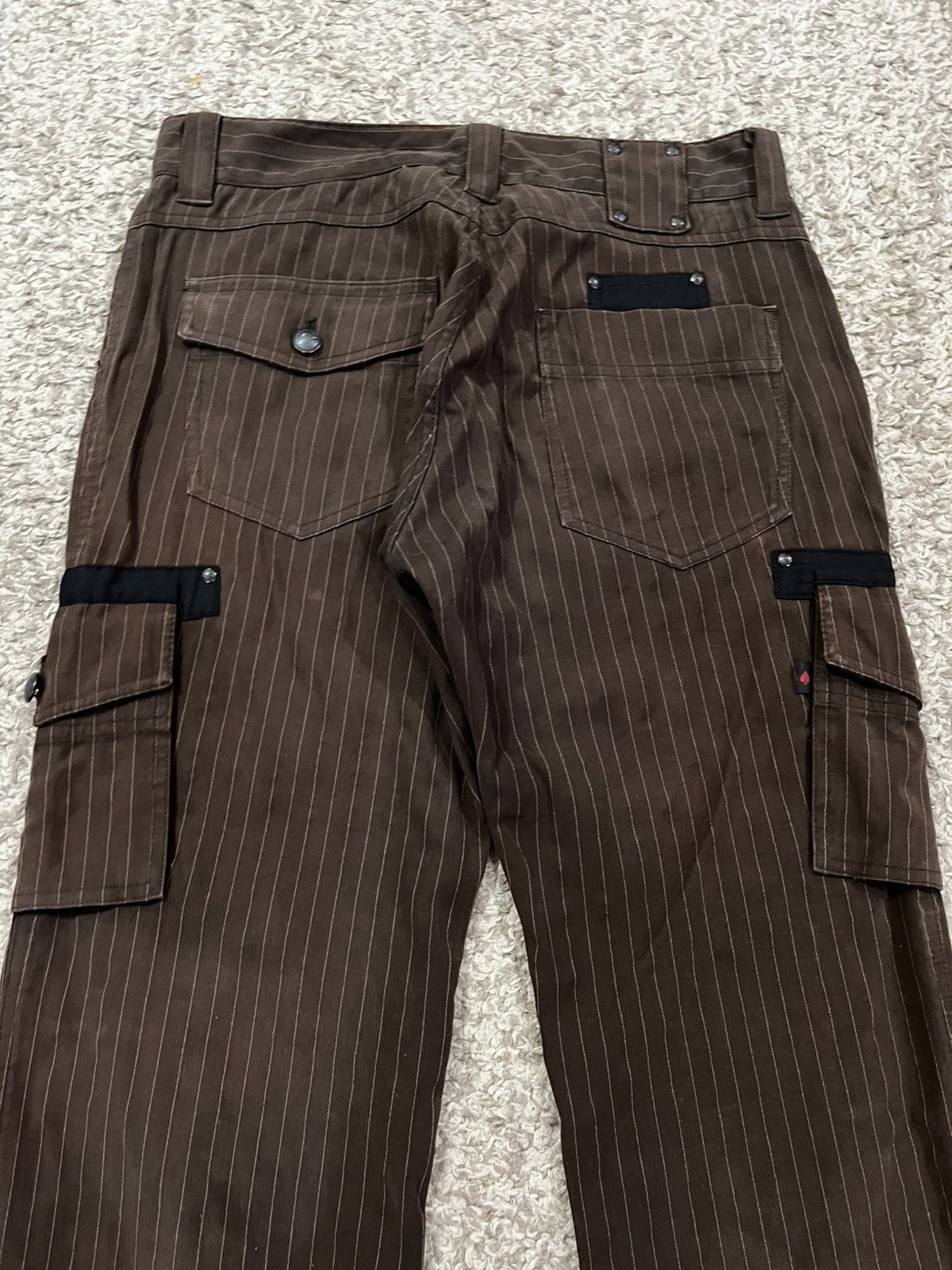 Issey Miyake 🔥FINAL DROP🔥 291295=HOMME Hickory Stripe Sun-Faded Cargo Size US 32 / EU 48 - 4 Thumbnail