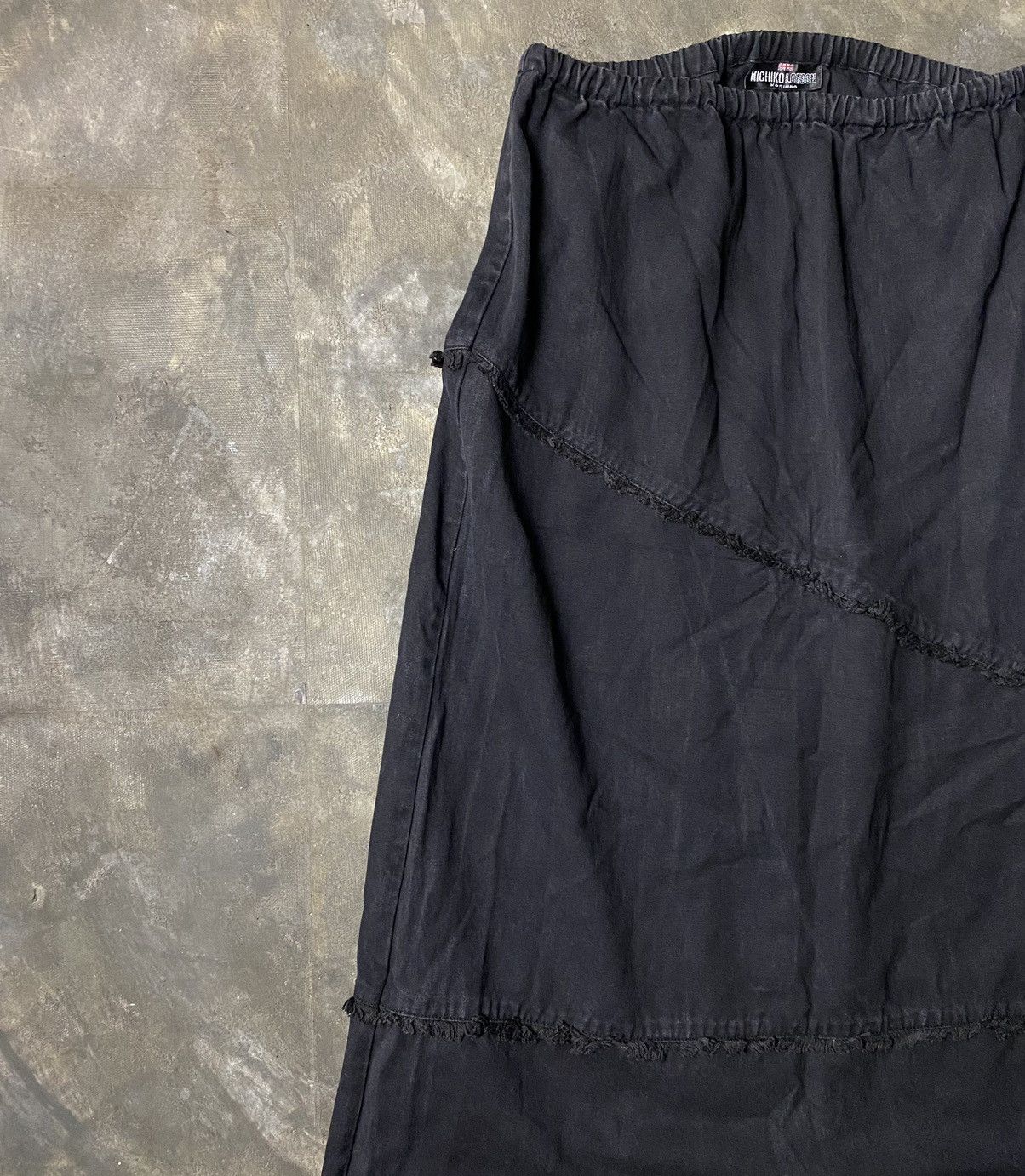 Michiko Koshino London 90s Michiko London Dyed Denim Skirt Size 30" / US 8 / IT 44 - 3 Thumbnail