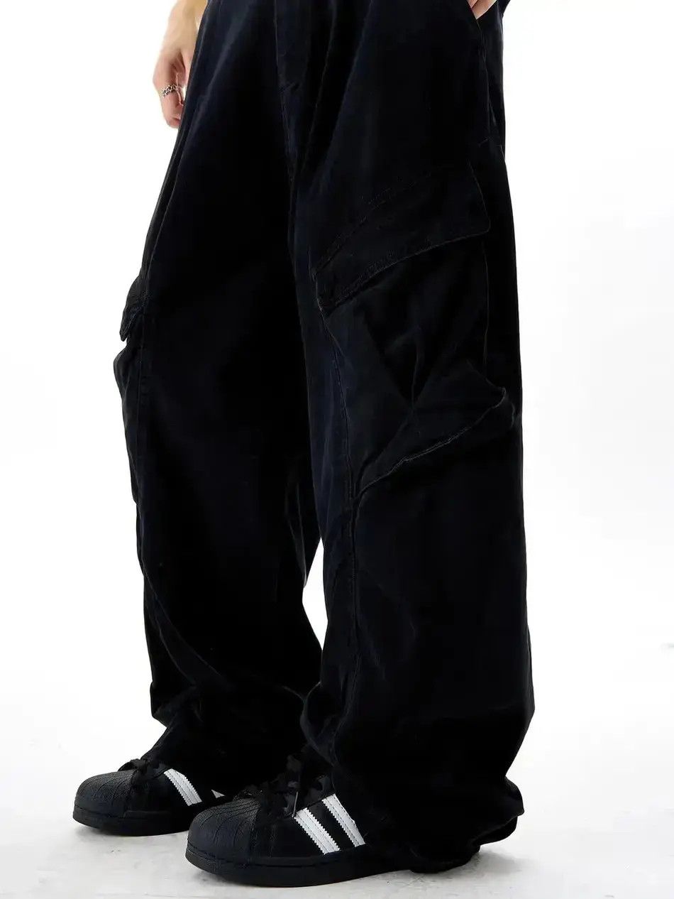 Japanese Brand Large pocket loose floor mop casual pants Size US 32 / EU 48 - 2 Thumbnail