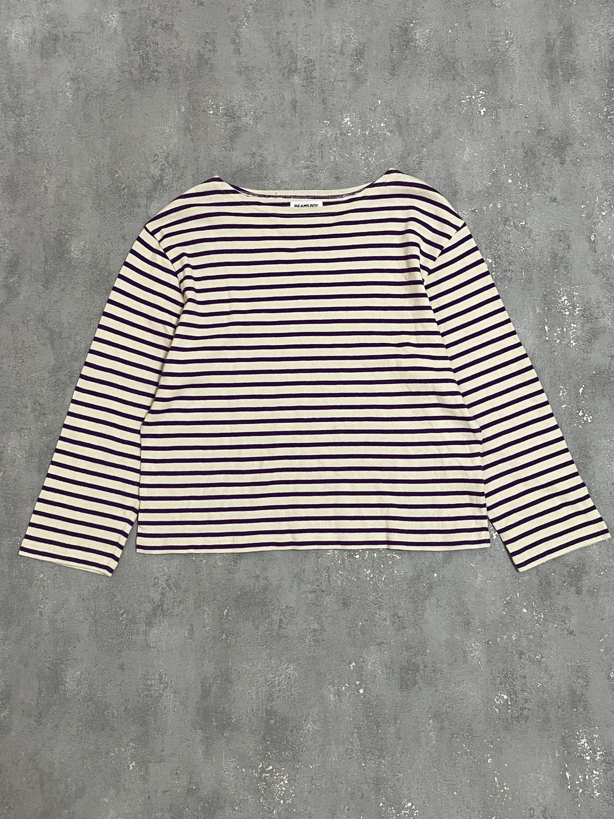 Beams Plus Beams Boy Y2K Stripe WP Longsleeve Shirt Size US S / EU 44-46 / 1 - 1 Thumbnail