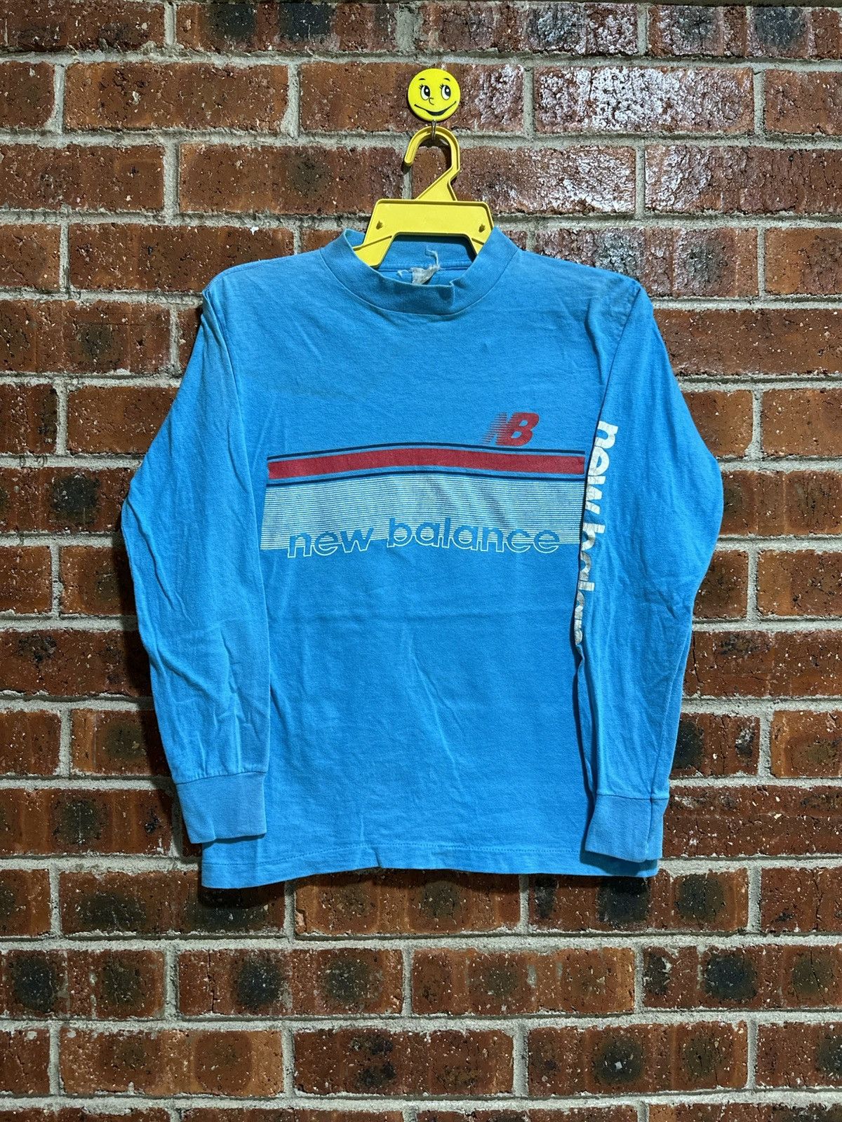 New Balance × Vintage Vintage 80s New Balance Long Sleeve Tee Size US S / EU 44-46 / 1 - 1 Thumbnail