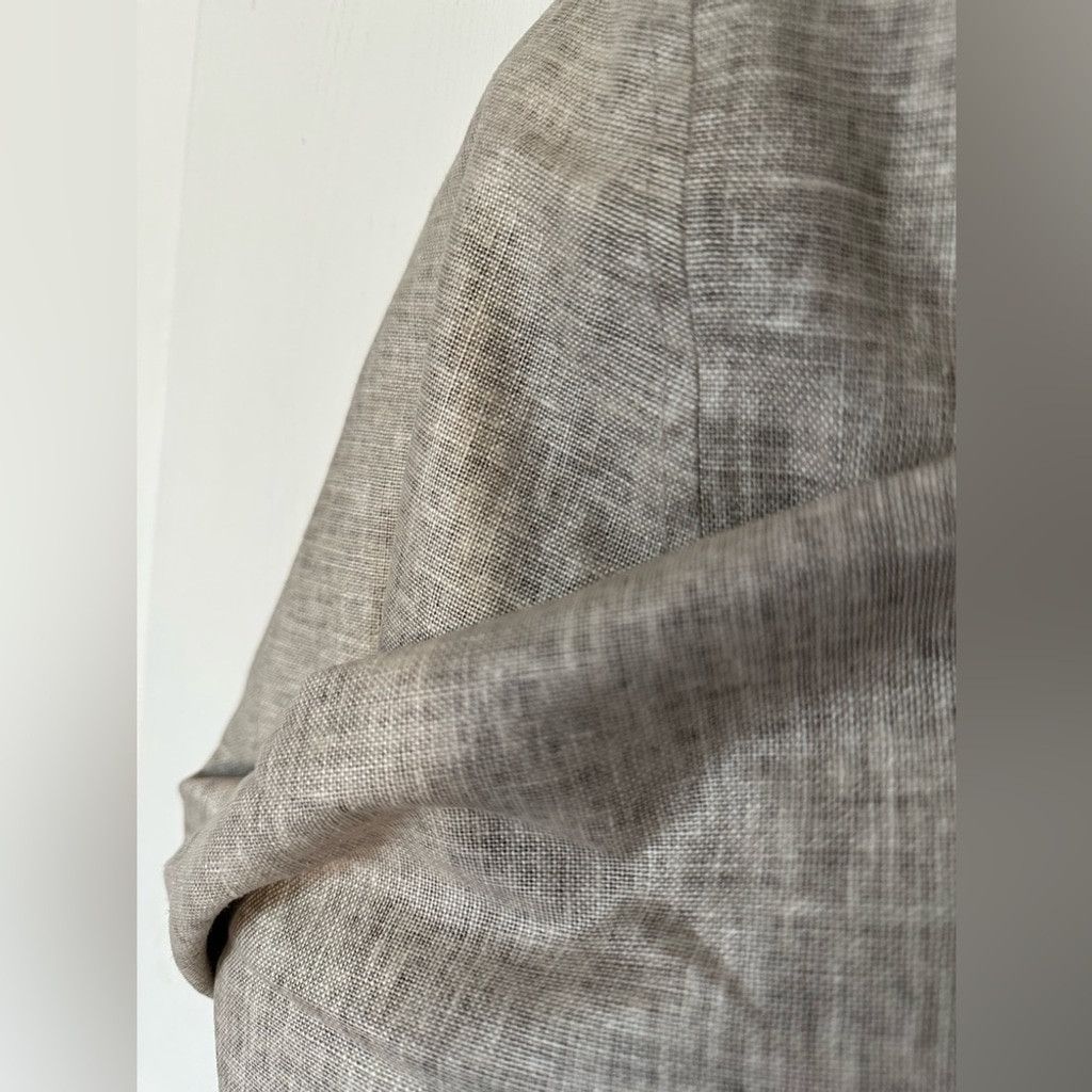 Elie Tahari Tahari Neutral 'Belle' Bow Detail Cape Jacket Coat Size S / US 4 / IT 40 - 6 Thumbnail