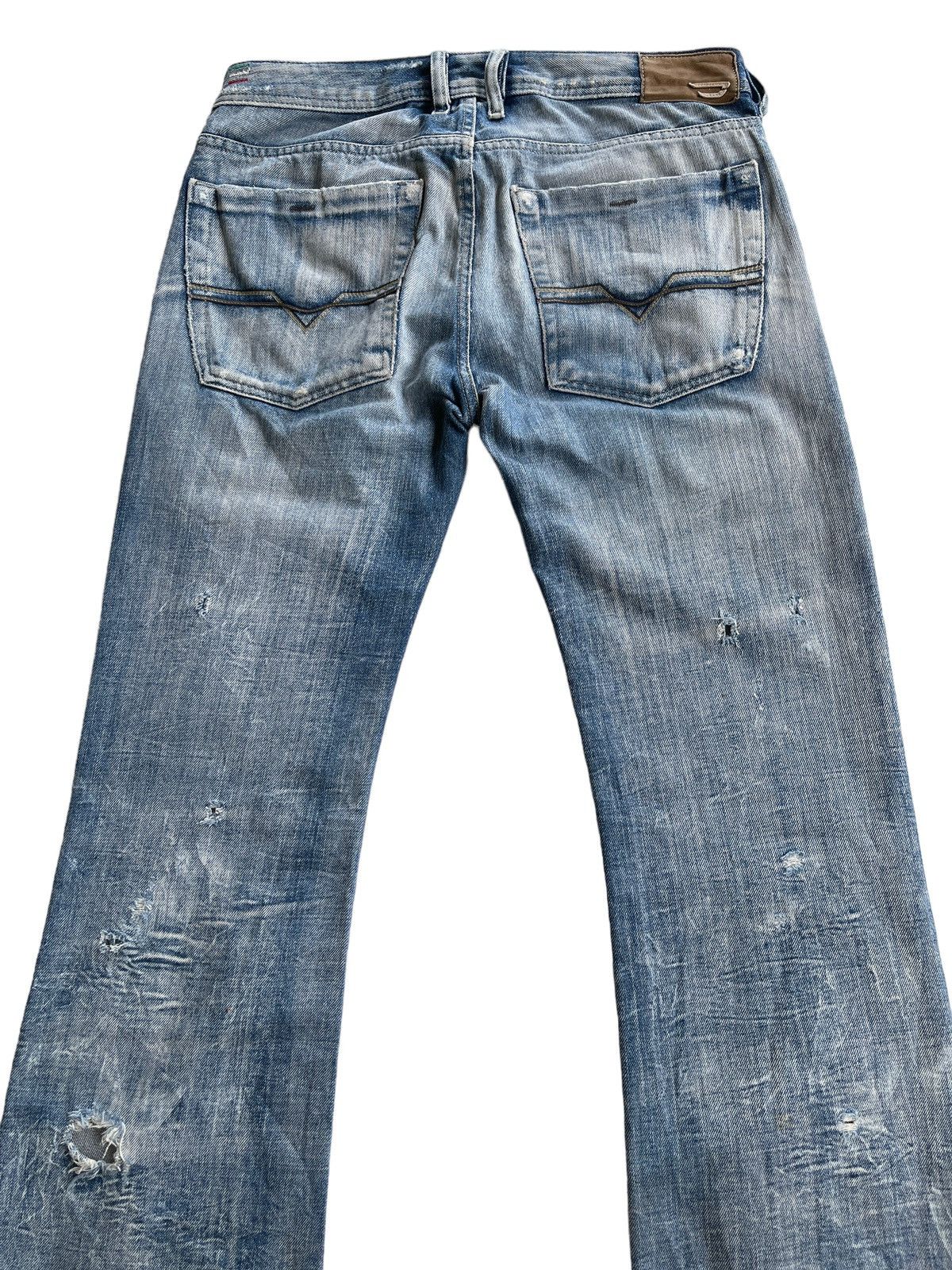 Diesel Diesel Zathan Distressed Flare Denim Size US 30 / EU 46 - 5 Thumbnail