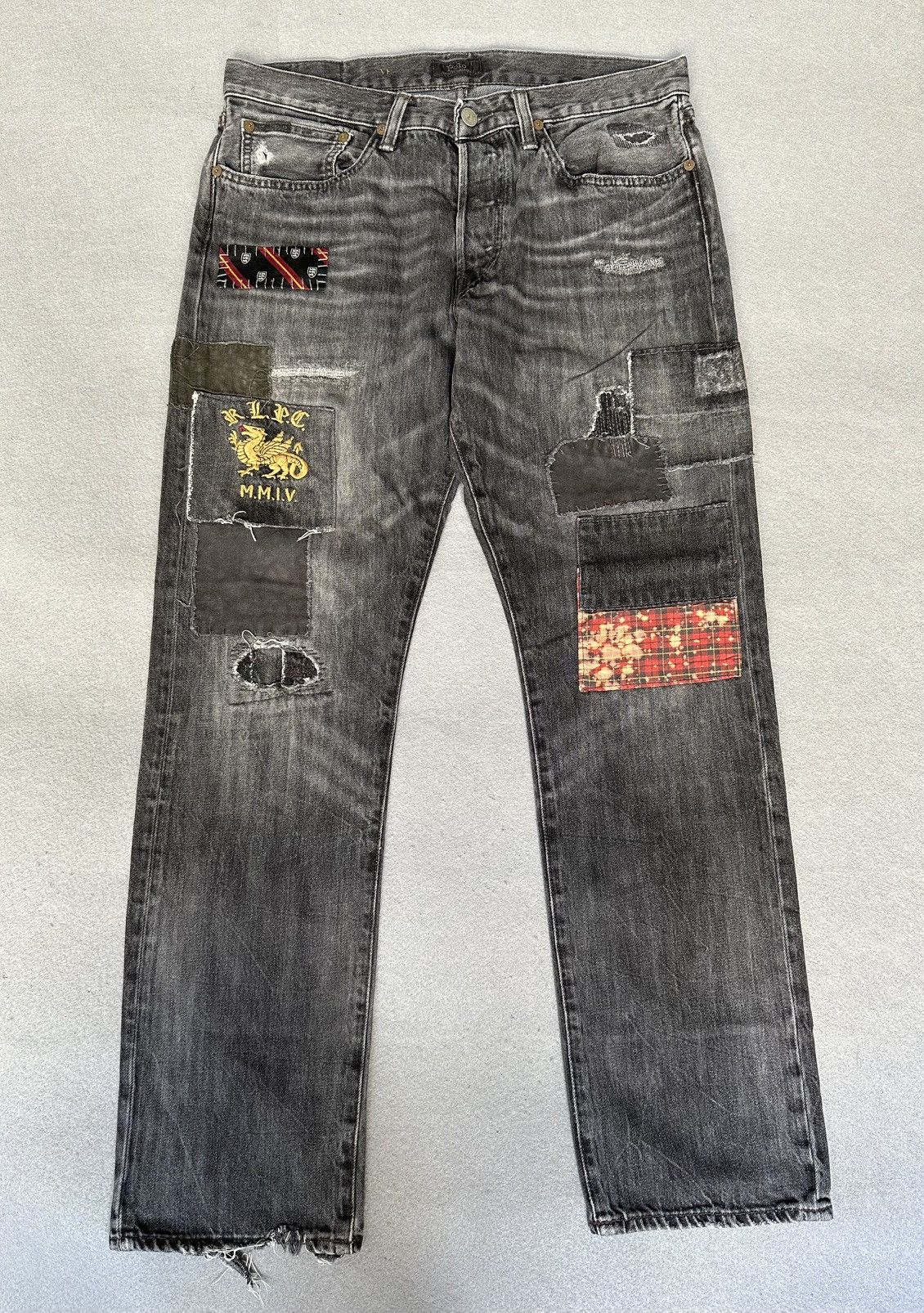 Polo Ralph Lauren Polo Ralph Lauren Patchwork Distressed Denim Size US 32 / EU 48 - 1 Thumbnail
