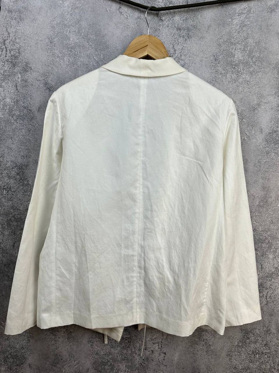 Fabiana Filippi Fabiana Filippi Open Front Embellished Trim Blazer Linen Size M / US 6-8 / IT 42-44 - 2 Thumbnail