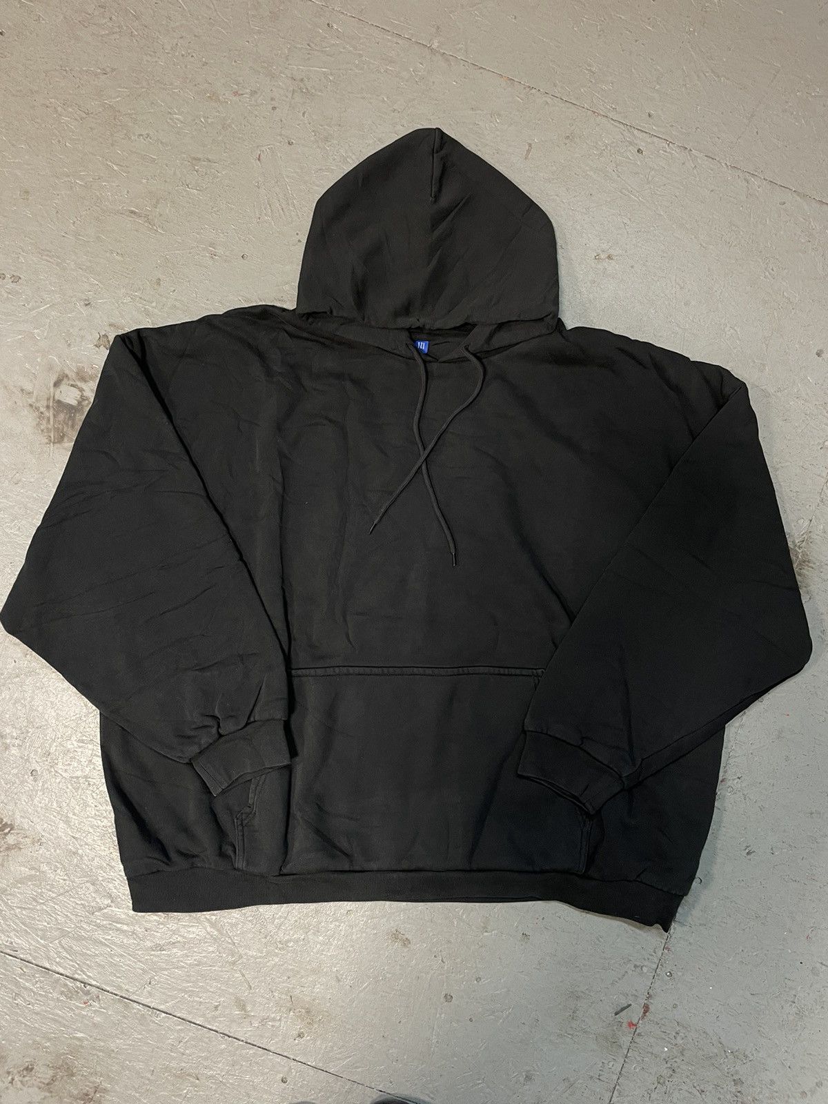 image of Yeezy X Gap Unreleased Season Pullover Hoodie Size XL in Black, Men's