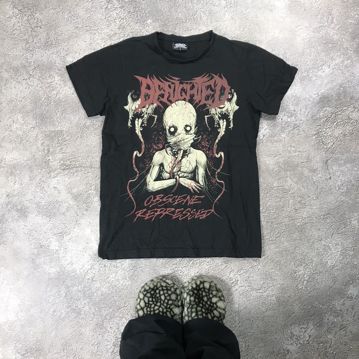 Vintage Vintage Y2K Graphic Tee Skull Horror Punk Streetwear Black S Size US S / EU 44-46 / 1 - 2 Thumbnail