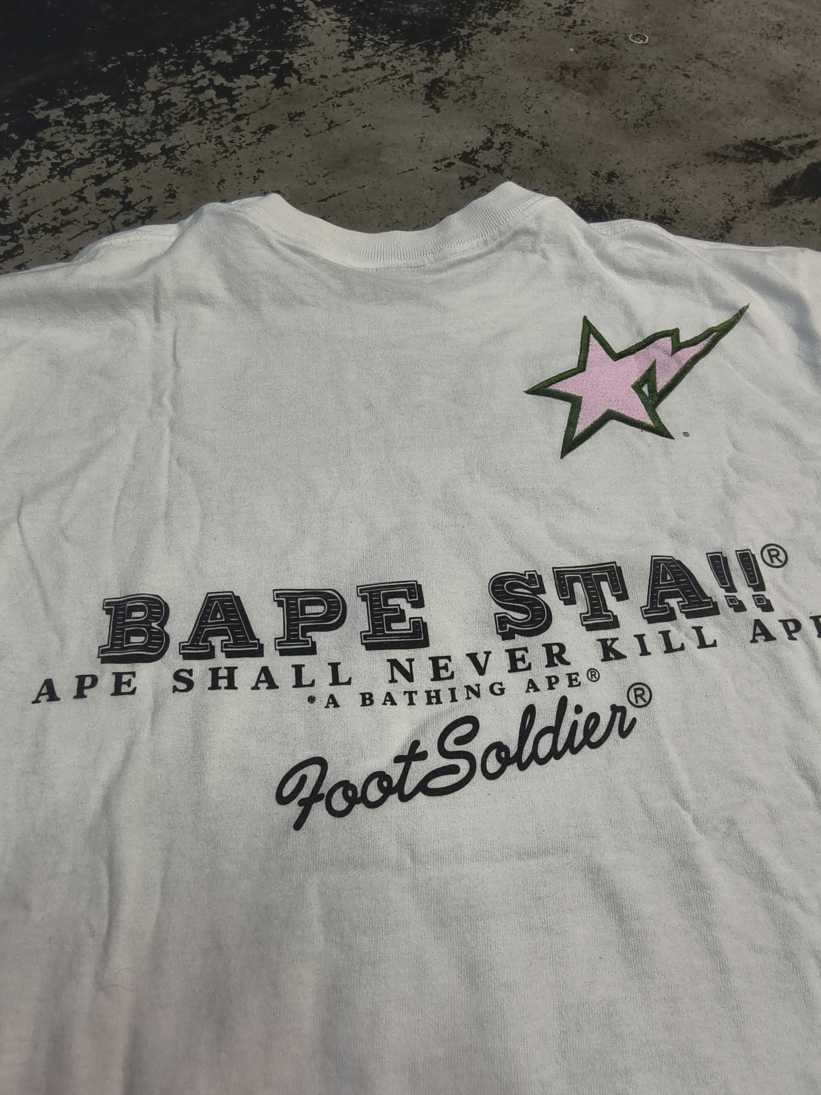 Bape Vtg BAPE Sta!! Ape shall never kill Ape Size US M / EU 48-50 / 2 - 3 Thumbnail