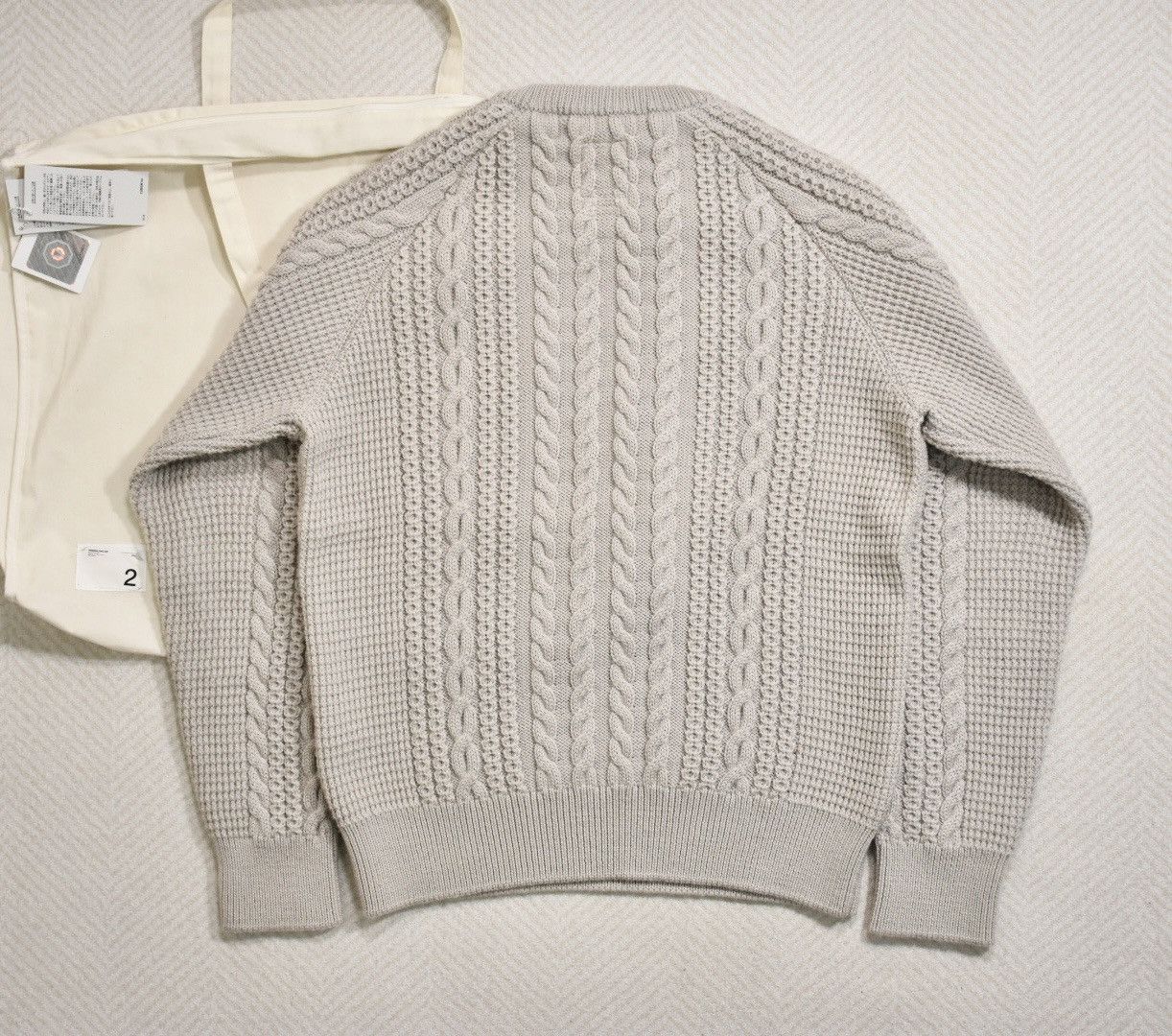 Visvim Visvim Fisherman Cable Knit Kofu Albacore Size US M / EU 48-50 / 2 - 7 Thumbnail