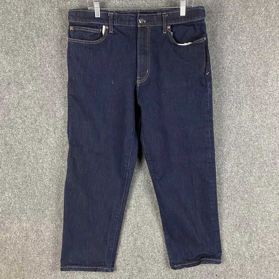 Lands' End Lands' End Square Rigger Jeans Men's 38x27 Denim Stretch Size US 38 / EU 54 - 1 Thumbnail