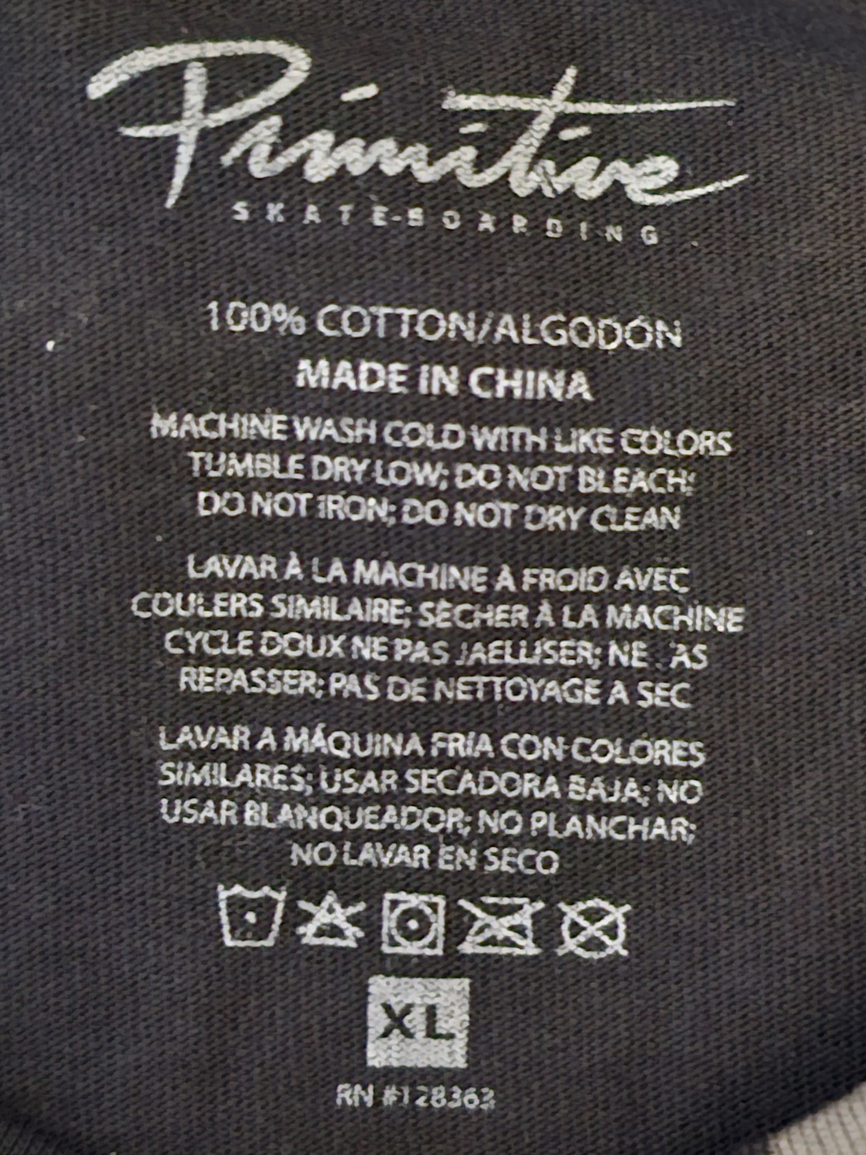 Primitive Primitive mens t-shirt Size US XL / EU 56 / 4 - 6 Thumbnail
