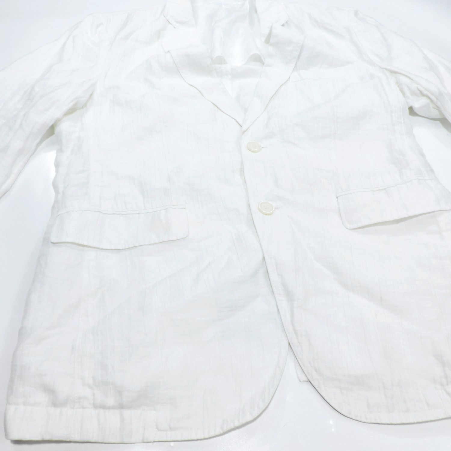 Japanese Brand A.POLE STORY WHITE BLAZER Size 40R - 11 Thumbnail