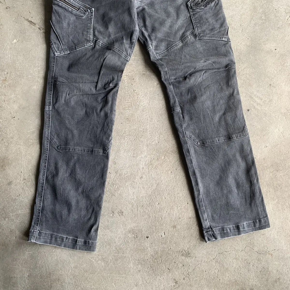 Japanese Brand 💥 STEALS 💥 Top Shaleton Faded Rugged Trousers Biker Pants Size US 33 - 3 Thumbnail