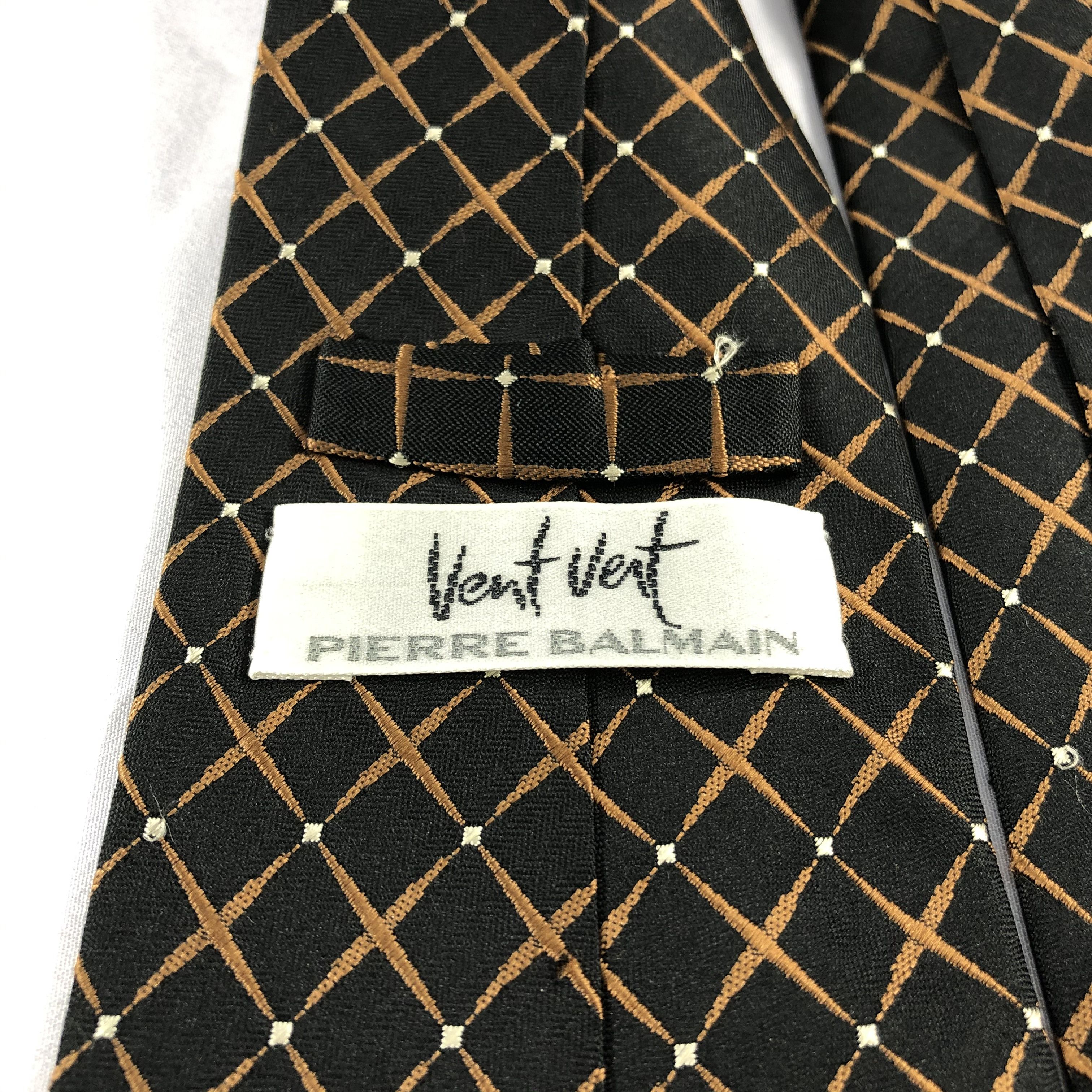 Pierre Balmain × Vintage Vent Vert by Pierre Balmain Silk Neck Ties T98 Size ONE SIZE - 3 Thumbnail