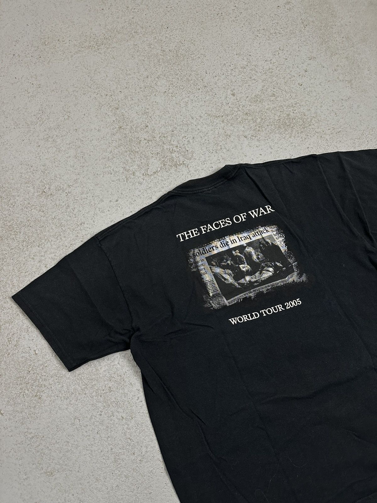 Band Tees Chris Caffery 2005 Tour The Faces Of War Tee Size US XL / EU 56 / 4 - 9 Thumbnail