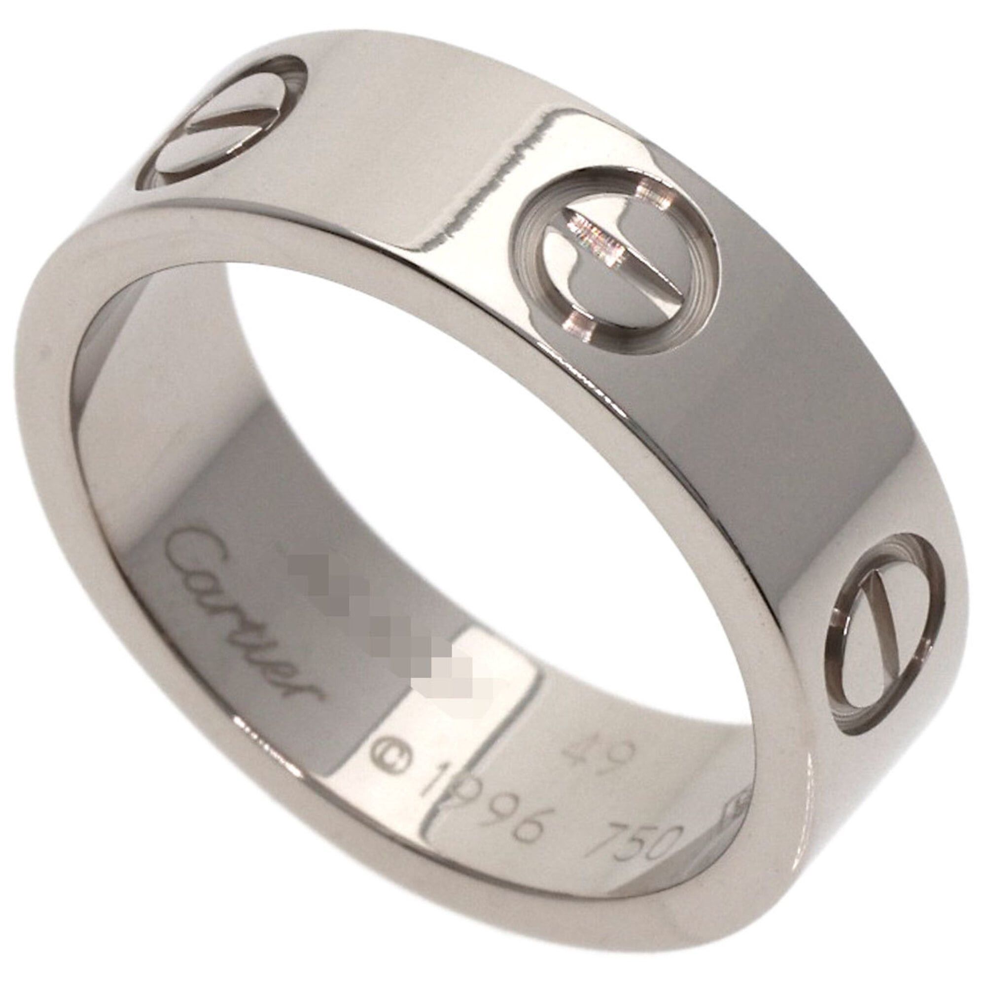 Cartier Cartier Love Ring #49, 18K White Gold, Women's Ring, CARTIER Size ONE SIZE - 1 Thumbnail