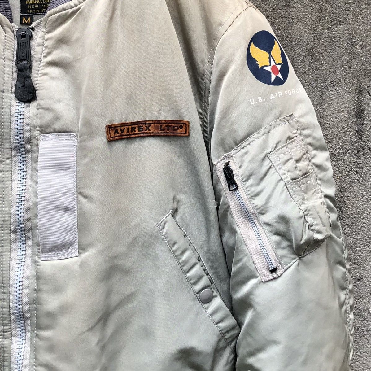 Avirex Vintage AVIREX USA Sun Faded Intermediate Ma1 Bomber Jacket Size US M / EU 48-50 / 2 - 5 Thumbnail