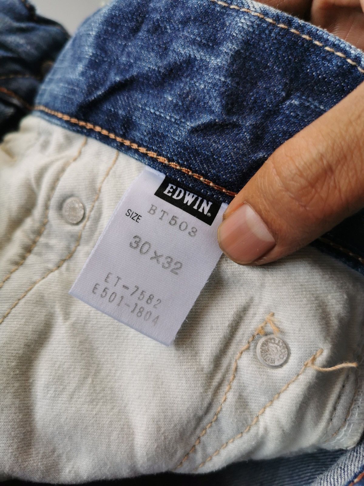 Edwin Edwin 503 blue trip made in japan size 32x32.5 Size US 32 / EU 48 - 12 Thumbnail