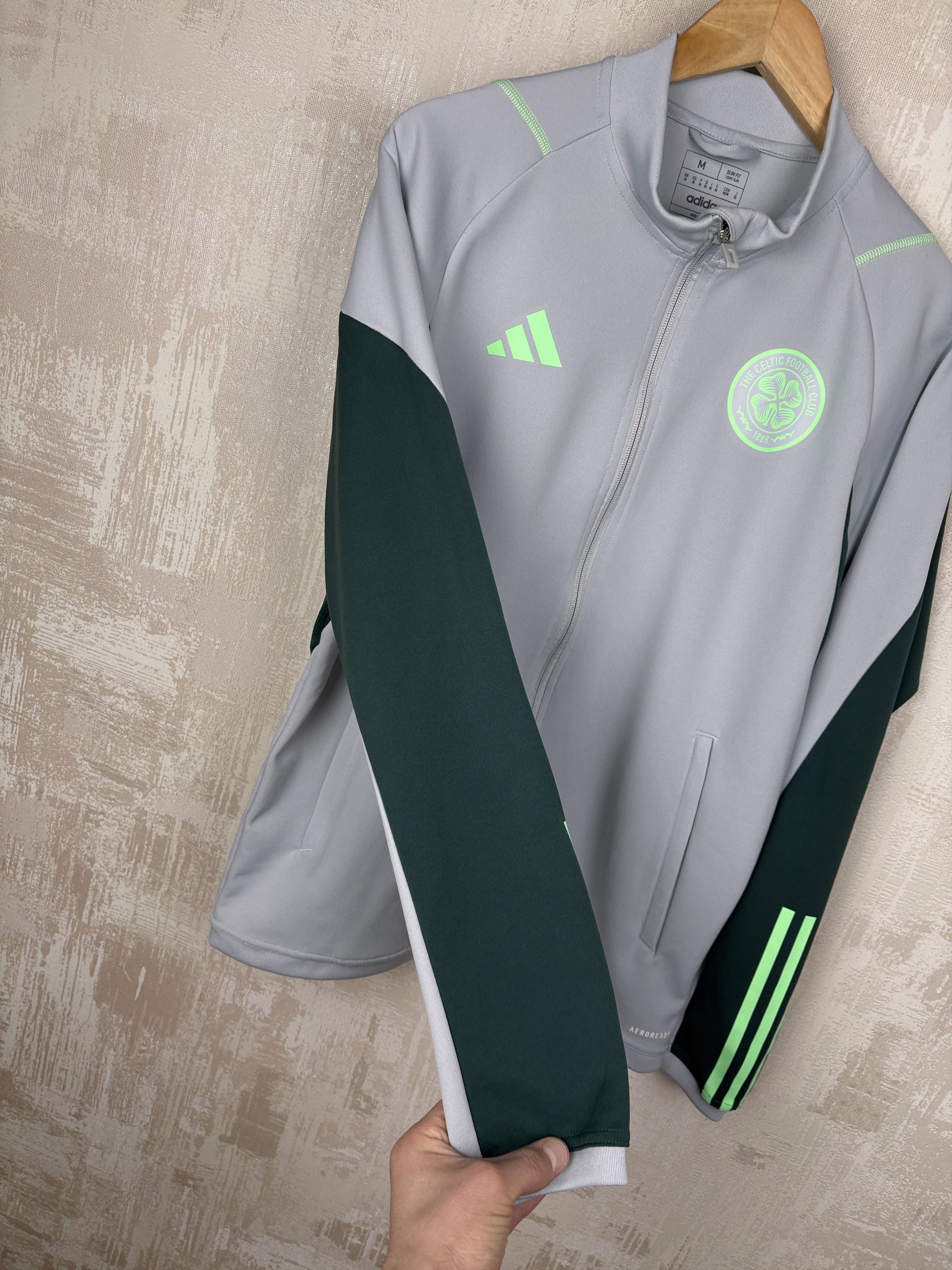 Adidas Celtic Scotland 2023 2024 Soccer Football Track Jacket Size US M / EU 48-50 / 2 - 10 Thumbnail