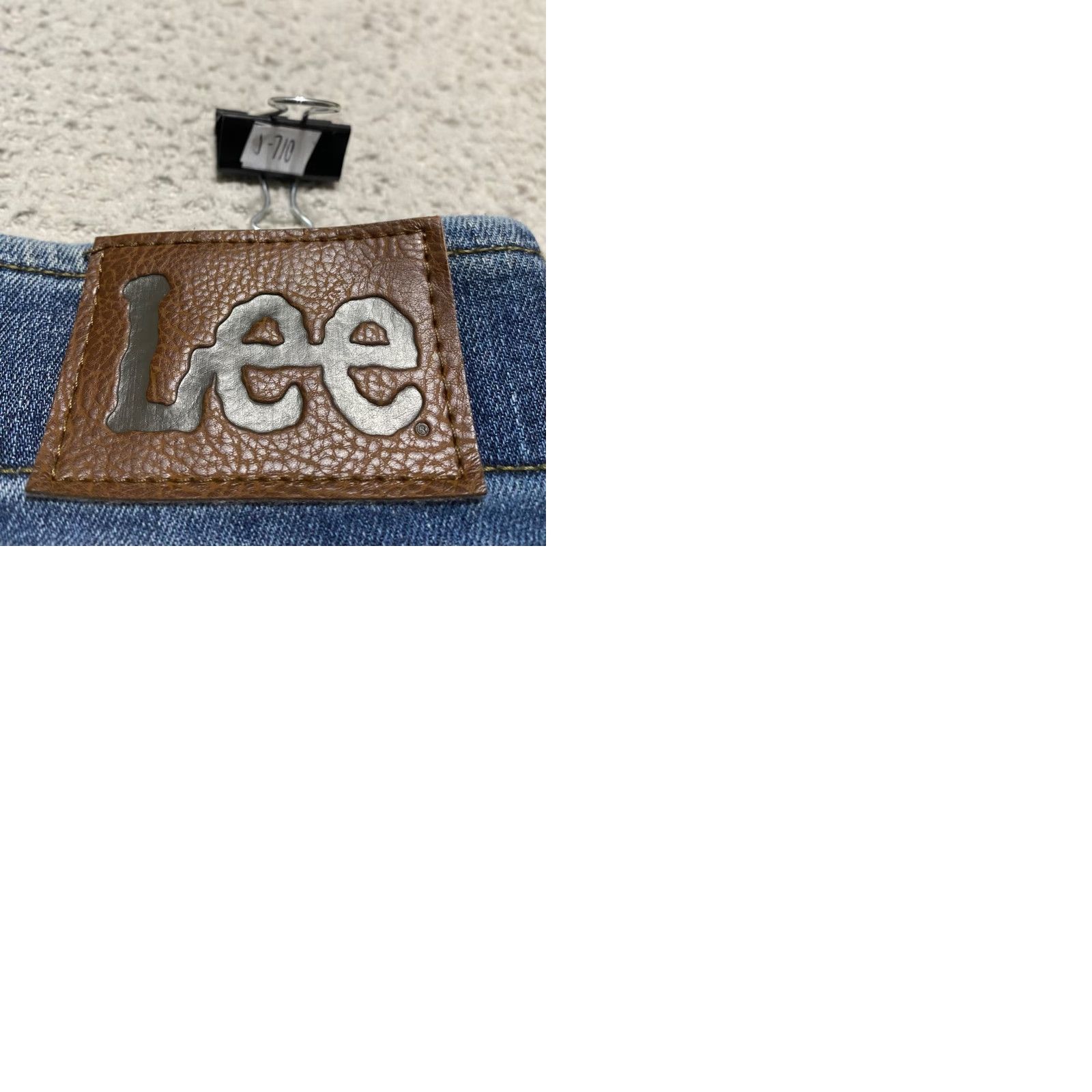 Lee Lee Jeans Slim Straight Jeans Mens 40 Blue Denim Medium Wash 5-Pocket Design Slim Fit Mid Rise Flex Waist 40x?? Inseam 27?" Size US 40 / EU 56 - 9 Thumbnail