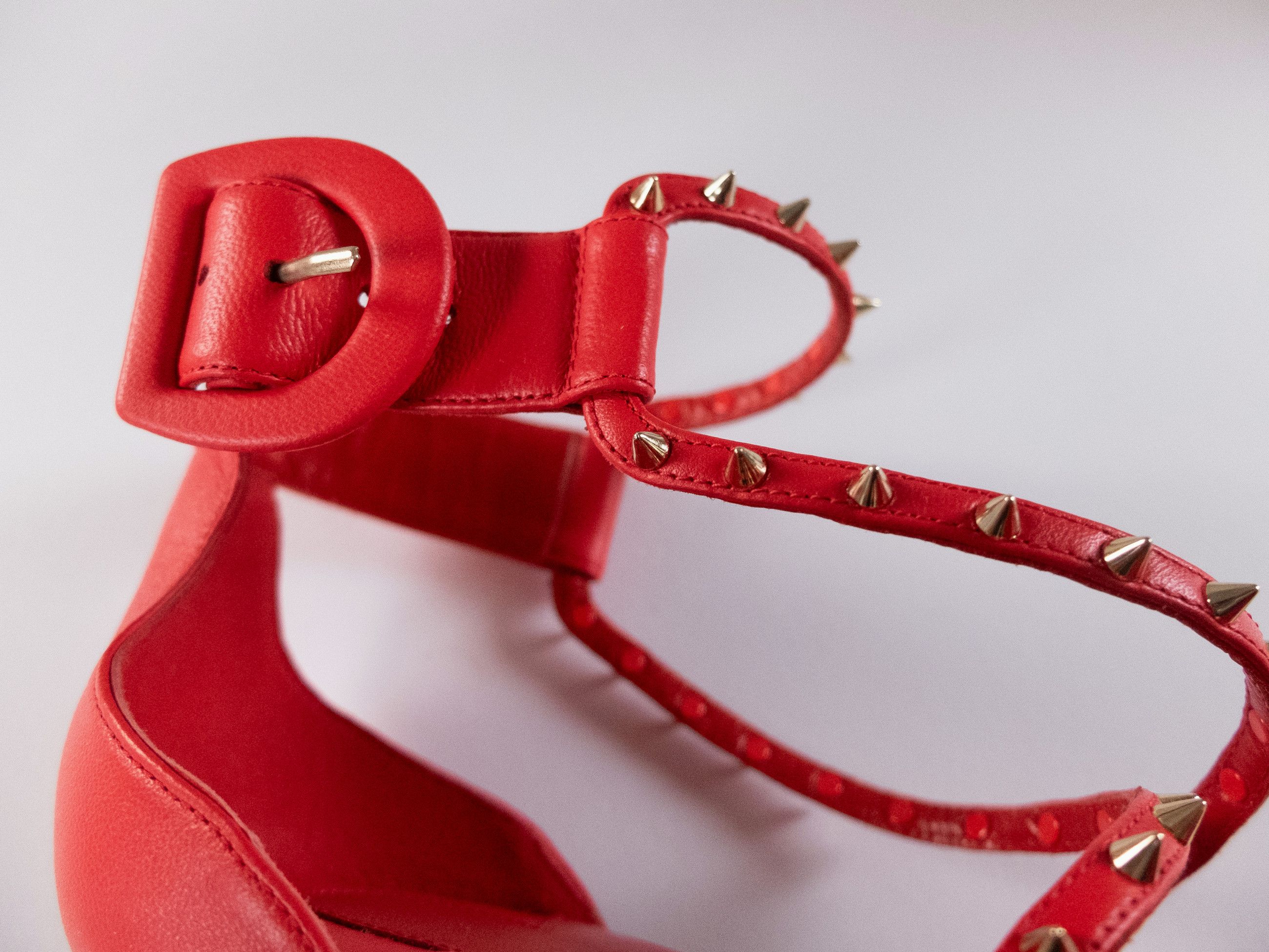 Christian Louboutin CHRISTIAN LOUBOUTIN Chocazeppa Spikes red espadrille sandals Size US 11 / IT 41 - 9 Thumbnail