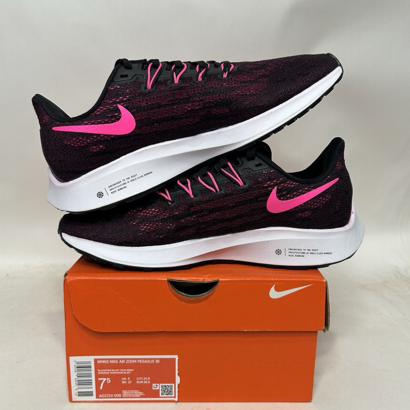 Nike Nike Air Zoom Pegasus 37 WMNS “True Berry Pink Blast” 2024 Size US 7.5 / IT 37.5 - 3 Thumbnail