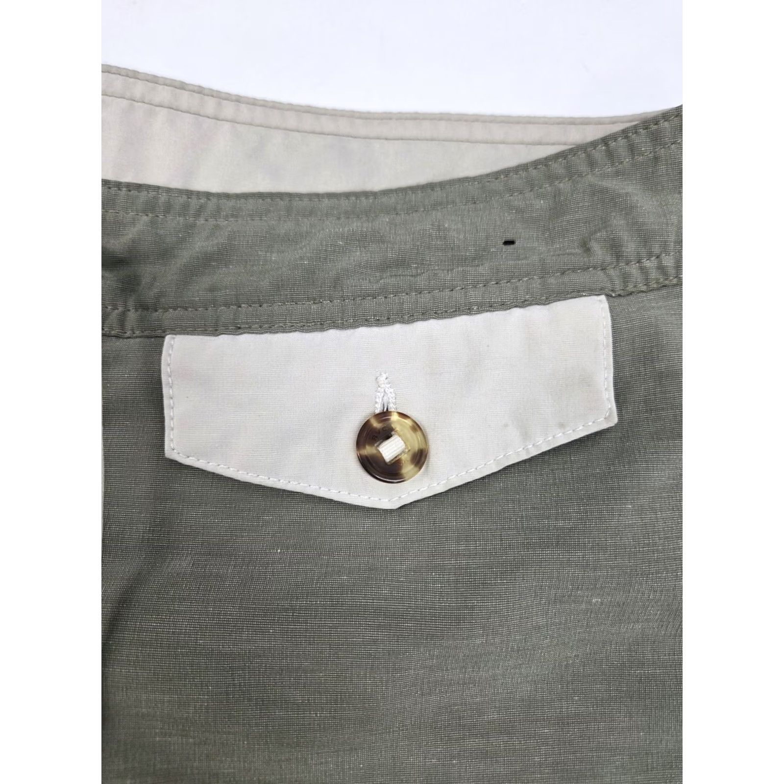 RVCA RVCA Mens Hybrid Shorts Front Pocket Zippered Drawstring Size 31 Green/Beige Regular Inseam 5in Lightweight Quick Dry Beach Casual Mens Size US 31 - 4 Thumbnail