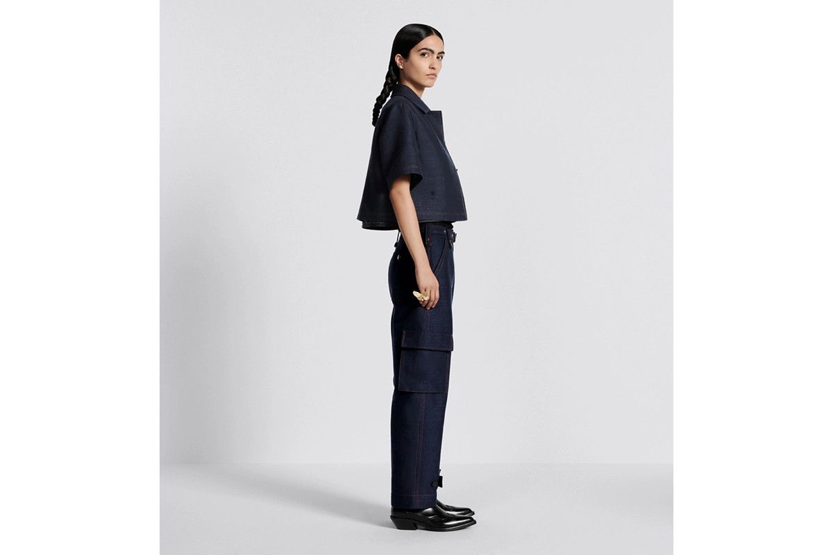Dior o1bcso1str0225 Belted Cargo Pants in Deep Blue Size 30" / US 8 / IT 44 - 5 Thumbnail