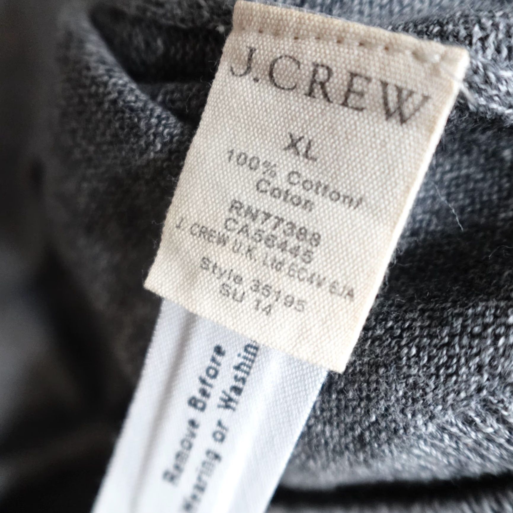J.Crew J.Crew Sweater XL Gray Heather V-Neck Pullover Men Regular Knit Cotton 35195 NEW Size US XL / EU 56 / 4 - 4 Thumbnail