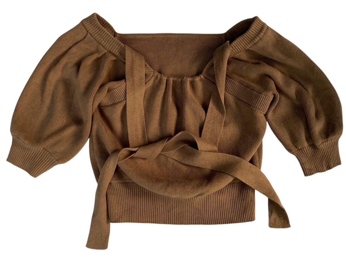 Japanese Brand Emoda Cropted Knitwear Size S / US 4 / IT 40 - 1 Thumbnail