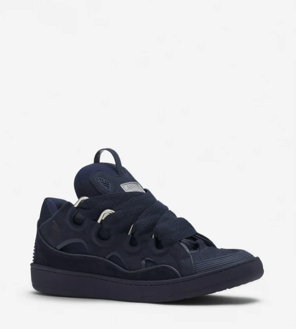 Lanvin BNWT SS25 LANVIN LEATHER CURB SNEAKERS NAVY BLUE 41 Size US 8 / EU 41 - 10 Thumbnail