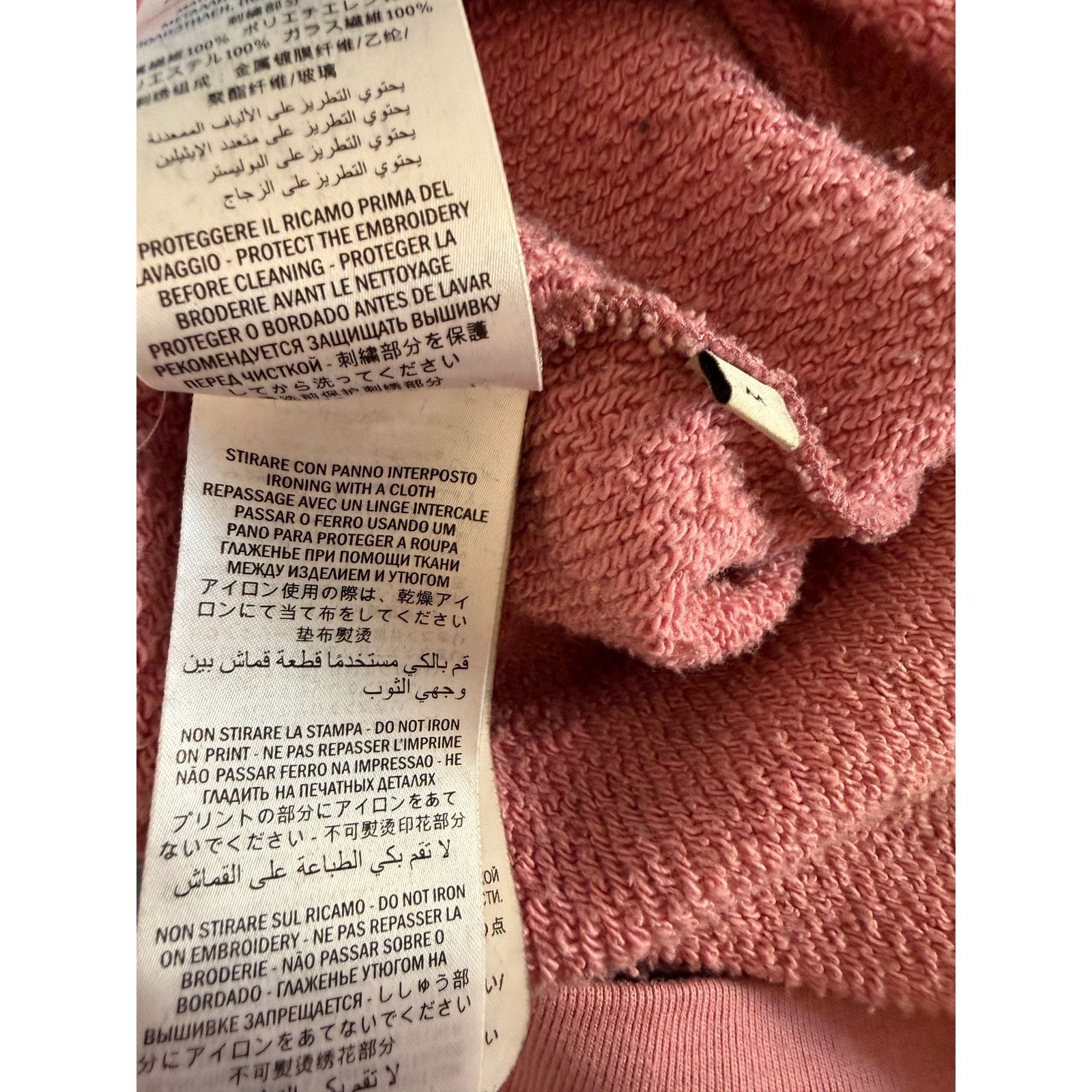 Gucci Gucci Cotton Pink FlameSweater Embellished Sweatshirt Size M / US 6-8 / IT 42-44 - 5 Thumbnail