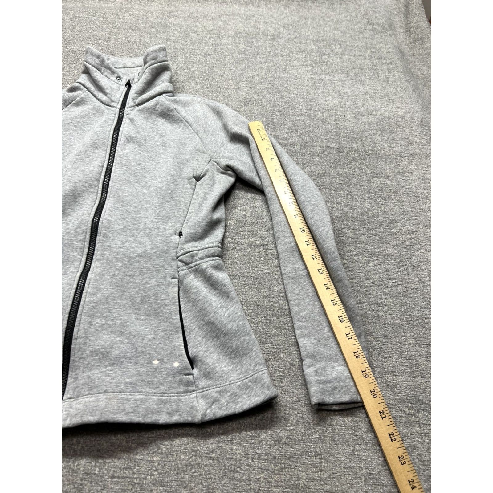 Lululemon Lululemon Insculpt Jacket Full Zip Mockneck Heather Gray Size 4 - Activewear Jacket Women, Gray, Regular, Fitted, Long Sleeve, Cotton Blend, 90s? Size S / US 4 / IT 40 - 5 Thumbnail