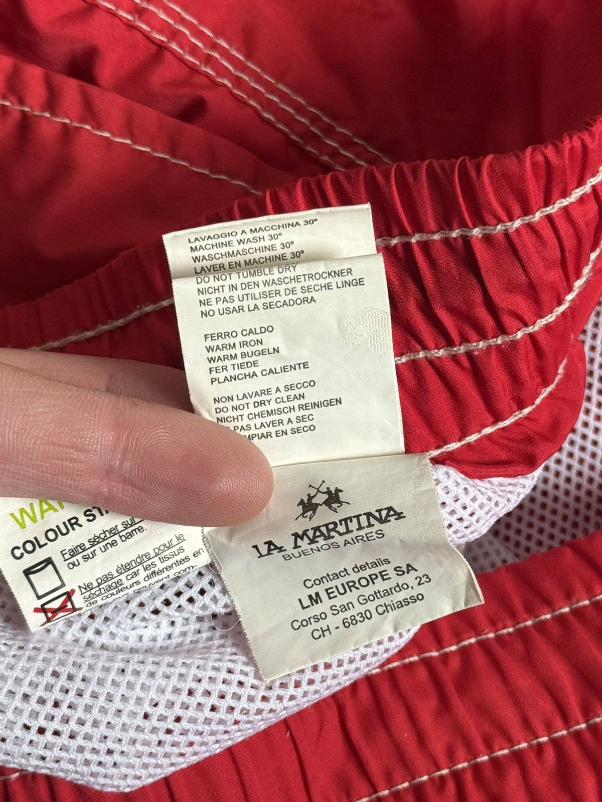 La Martina La Martina S/size red summer shorts 🩳 casual swim beach 🏝️ Size US 32 / EU 48 - 11 Thumbnail