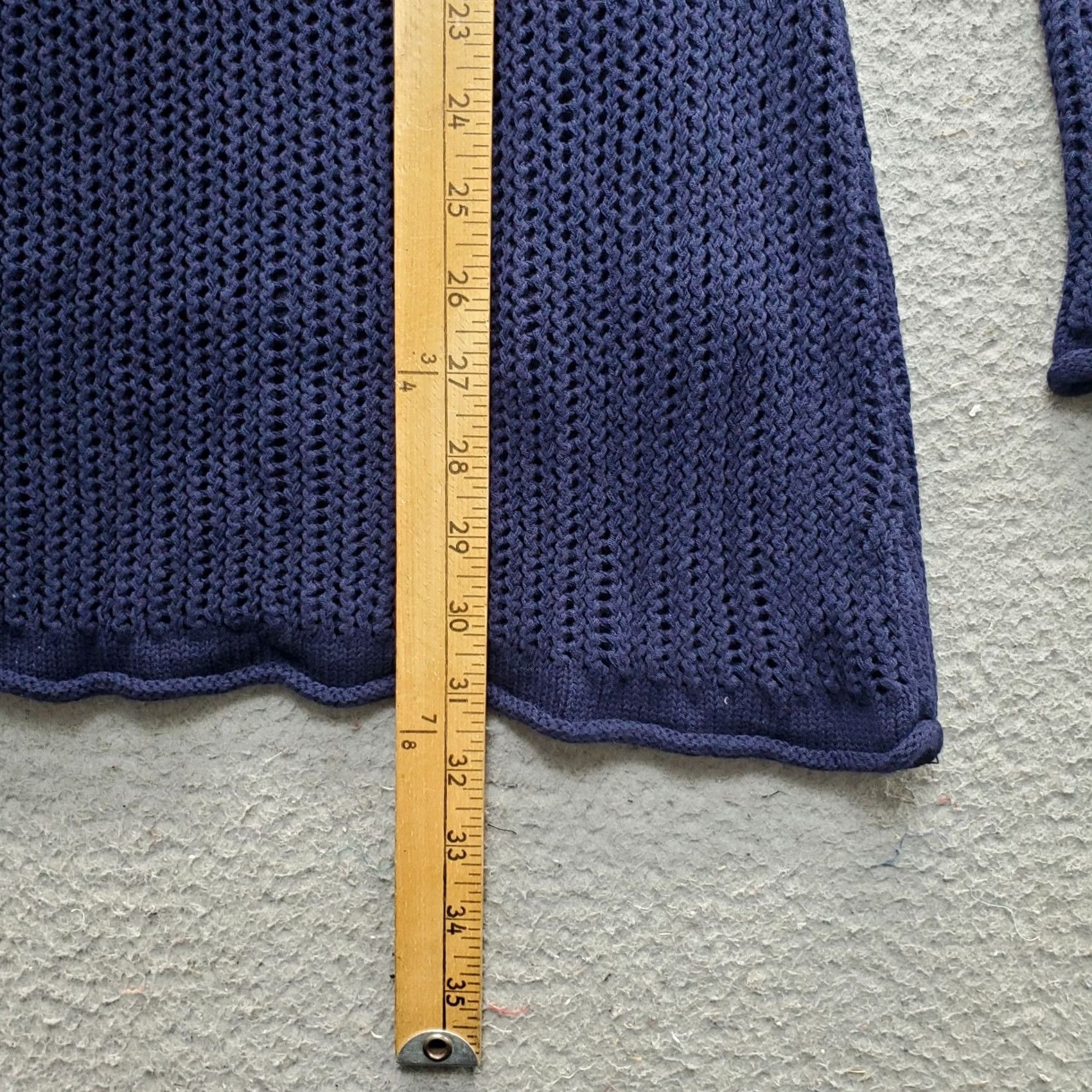 Vintage INC International Concepts Sweater Dress Womens Size M Navy Keyhole Round Neck Size M / US 6-8 / IT 42-44 - 5 Thumbnail