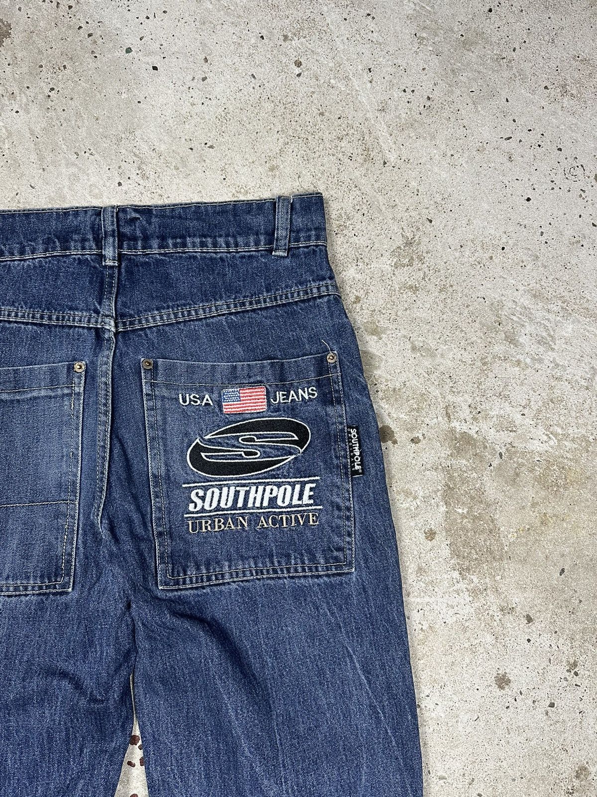 JNCO × Southpole × Vintage Vintage Y2K Southpole Baggy Embroidery Pocket Logo Denim Size US 30 / EU 46 - 10 Thumbnail