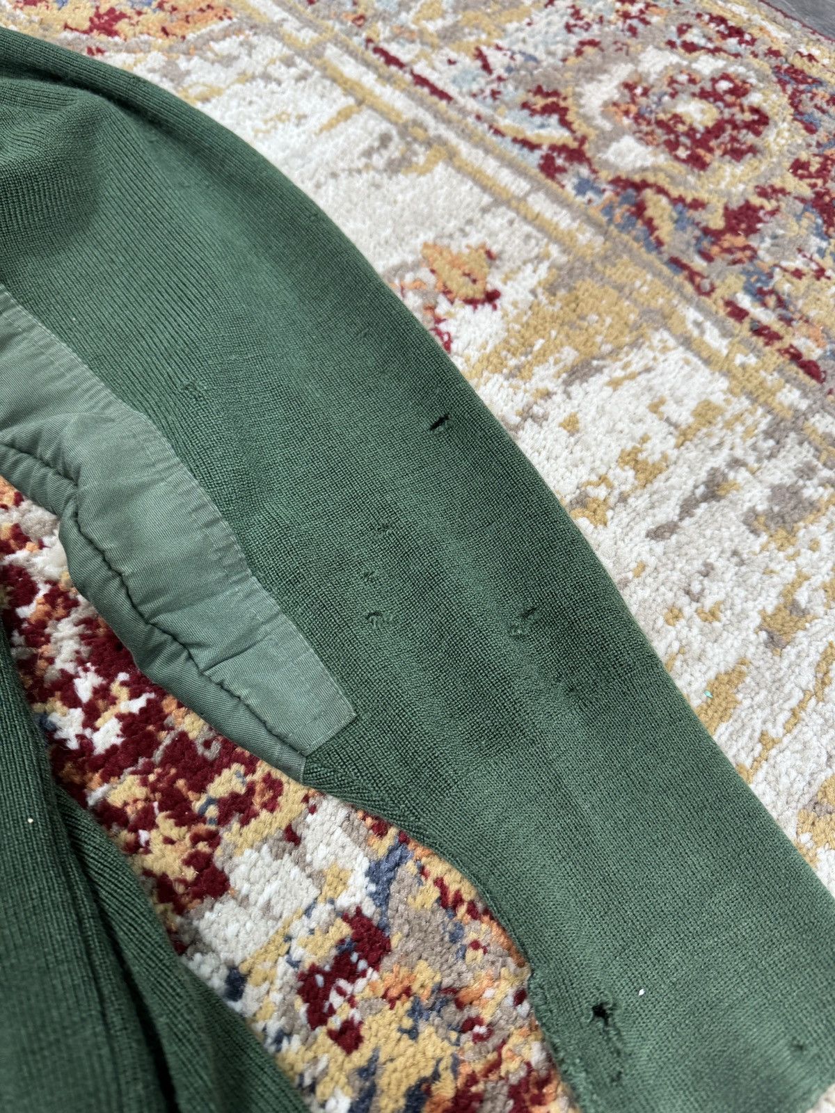 Japanese Brand 80s Polizei Trashed Vintage Wool Knit Sweater Boxy Army Size US L / EU 52-54 / 3 - 9 Thumbnail