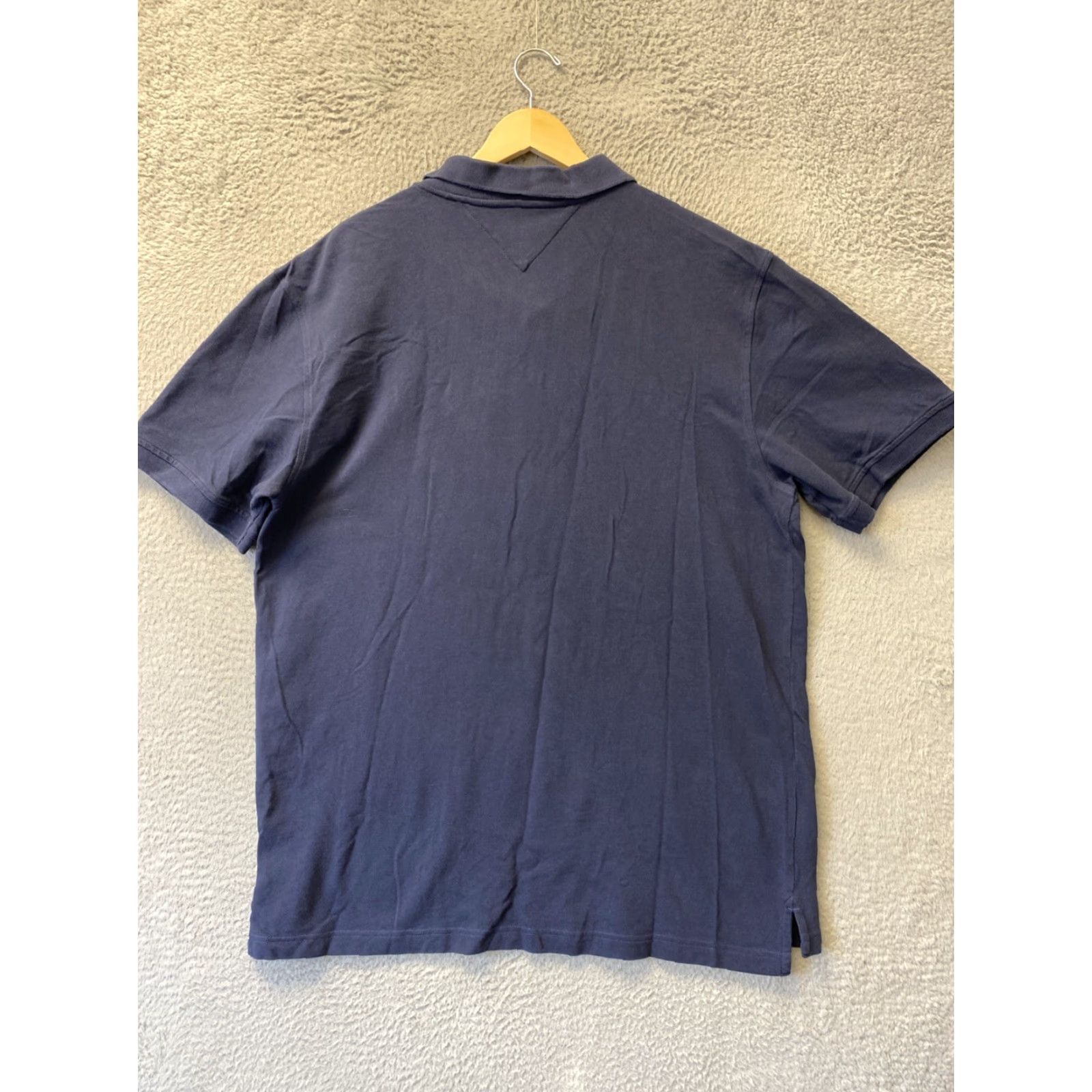 Tommy Hilfiger VINTAGE Tommy Hilfiger Polo Shirt Men XXL Solid Blue Golf Walking Classic Fit Size US XXL / EU 58 / 5 - 6 Thumbnail