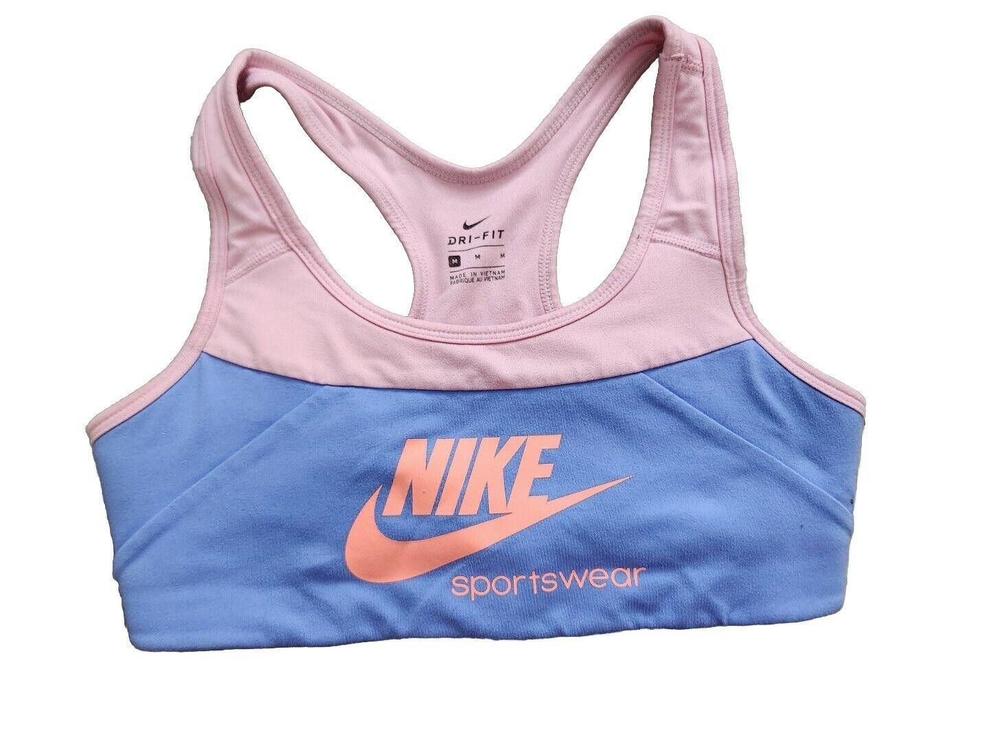 Nike Nike Sports Bra Sportswear Swoosh Big Kids Girls Medium Pink Size ONE SIZE - 1 Thumbnail